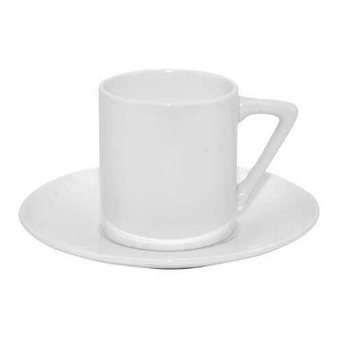 85 ml cup with saucer for sublimation