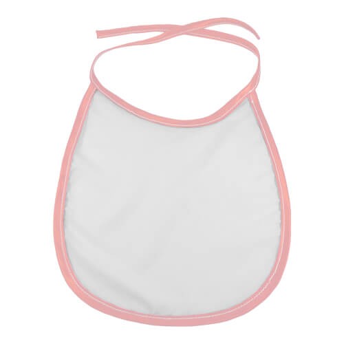 Baby bib light pink trimming Sublimation Thermal Transfer