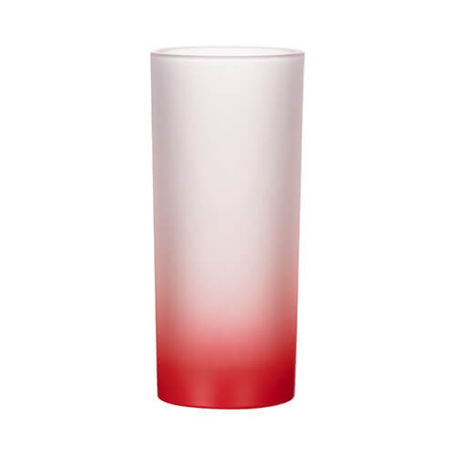Frosted glass for sublimation 300ml - red gradient 