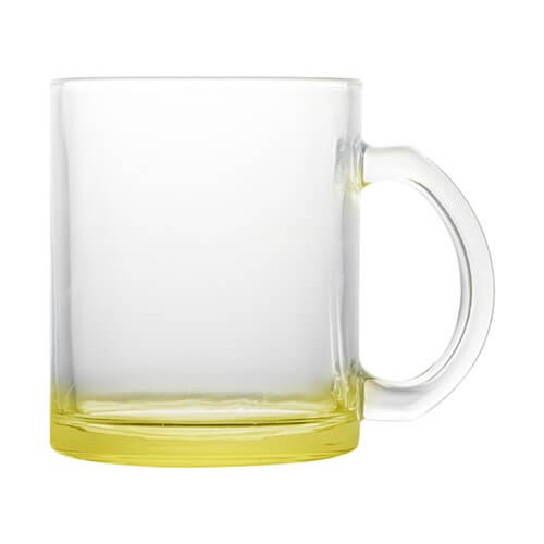 Glass mug 330 ml Sublimation Thermal Transfer lime