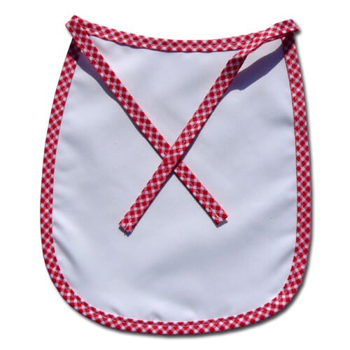 Baby bib Premium red chequered Sublimation Thermal Transfer (4)