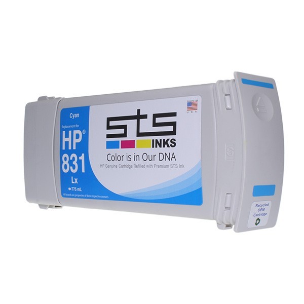 STS Cartridge HP831 775ml-CZ686A Latex Cyan