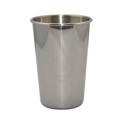 Stainless steel mug silver